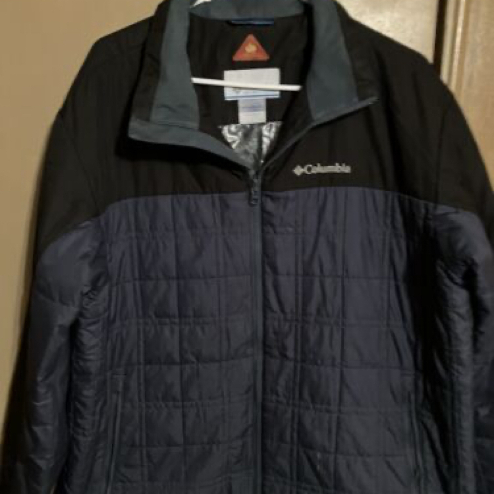 Columbia Womens Black Omni-Heat Puffy Puffer Quilted Jacket Size Large